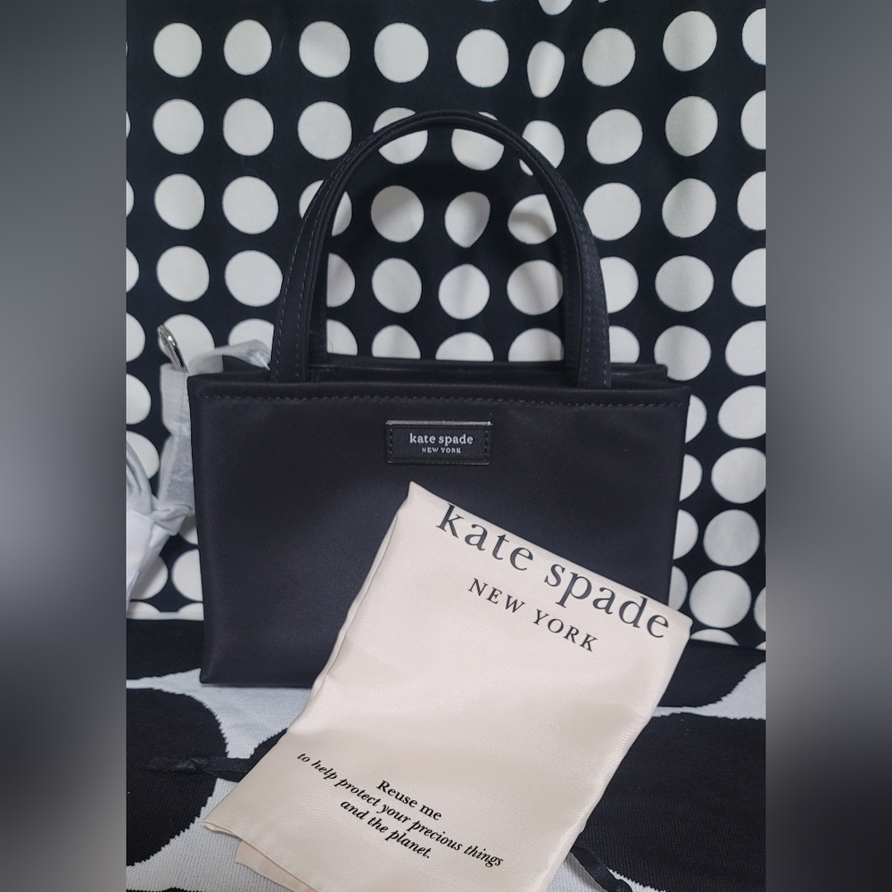 Kate Spade Sam Icon Ksnyl Mini Tote KL193 Blk NWT - Picture 4 of 13